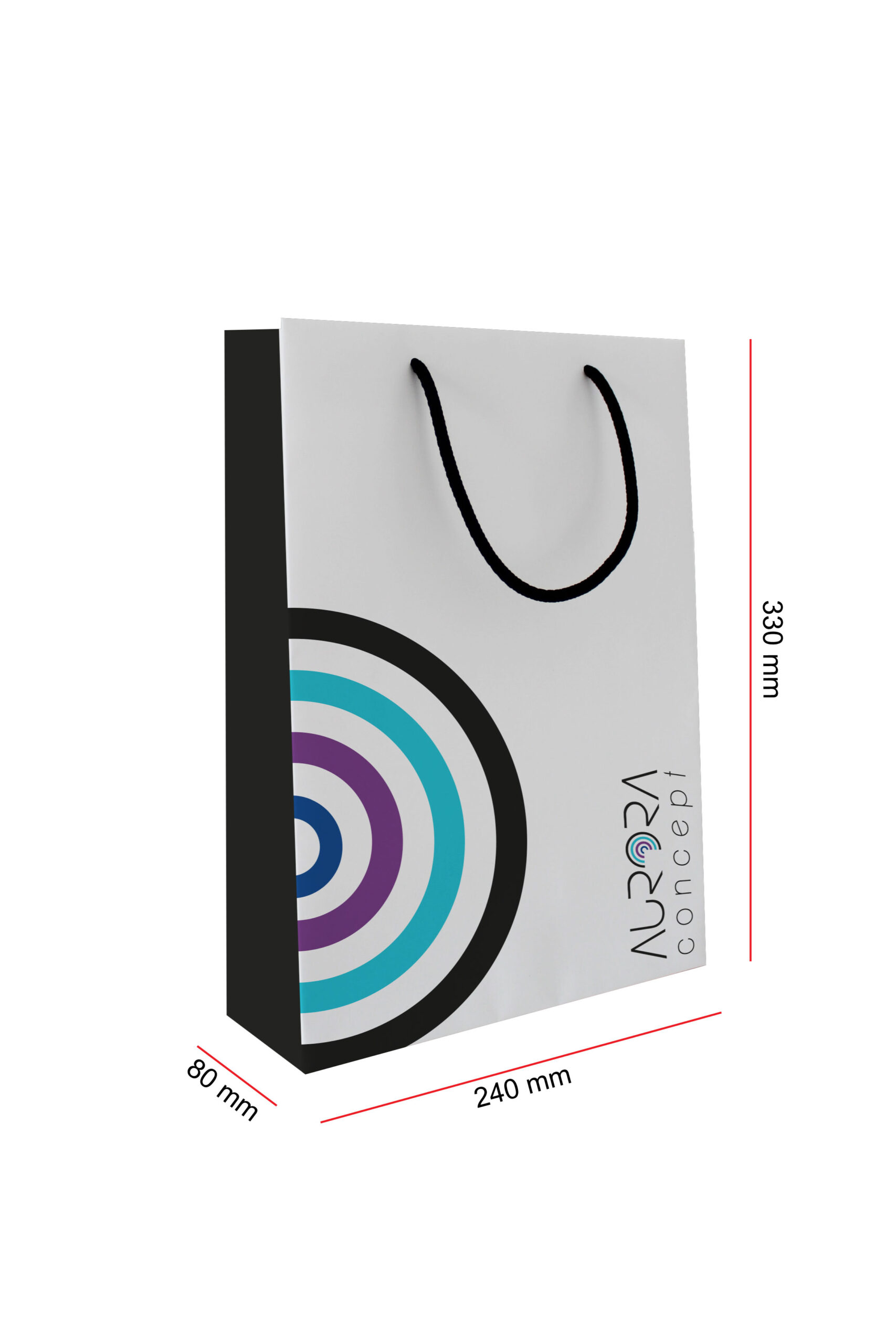 Aurora Concept - Torby papierowa 240x80x330 mm A4